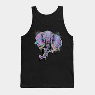 Watercolor elephant Tank Top